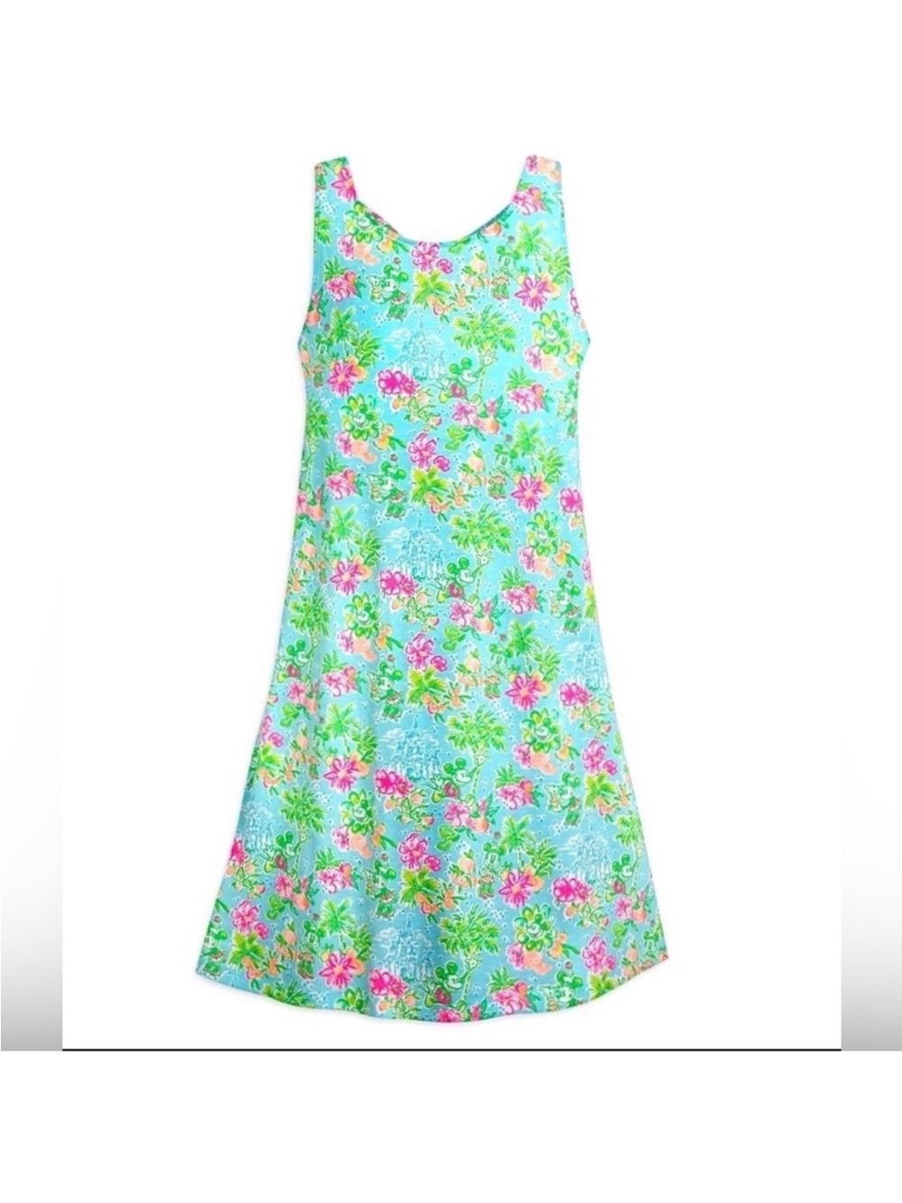 Lilly Pulitzer Disney Kristen Dress Blue Ibiza Lilly Loves Disney Mickey L NWT
